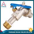 1/2" 3/4" BSP thread one way flow water sanitary hose cock taps wall mounted brass bibcock with lockable in OUJIA VALVE